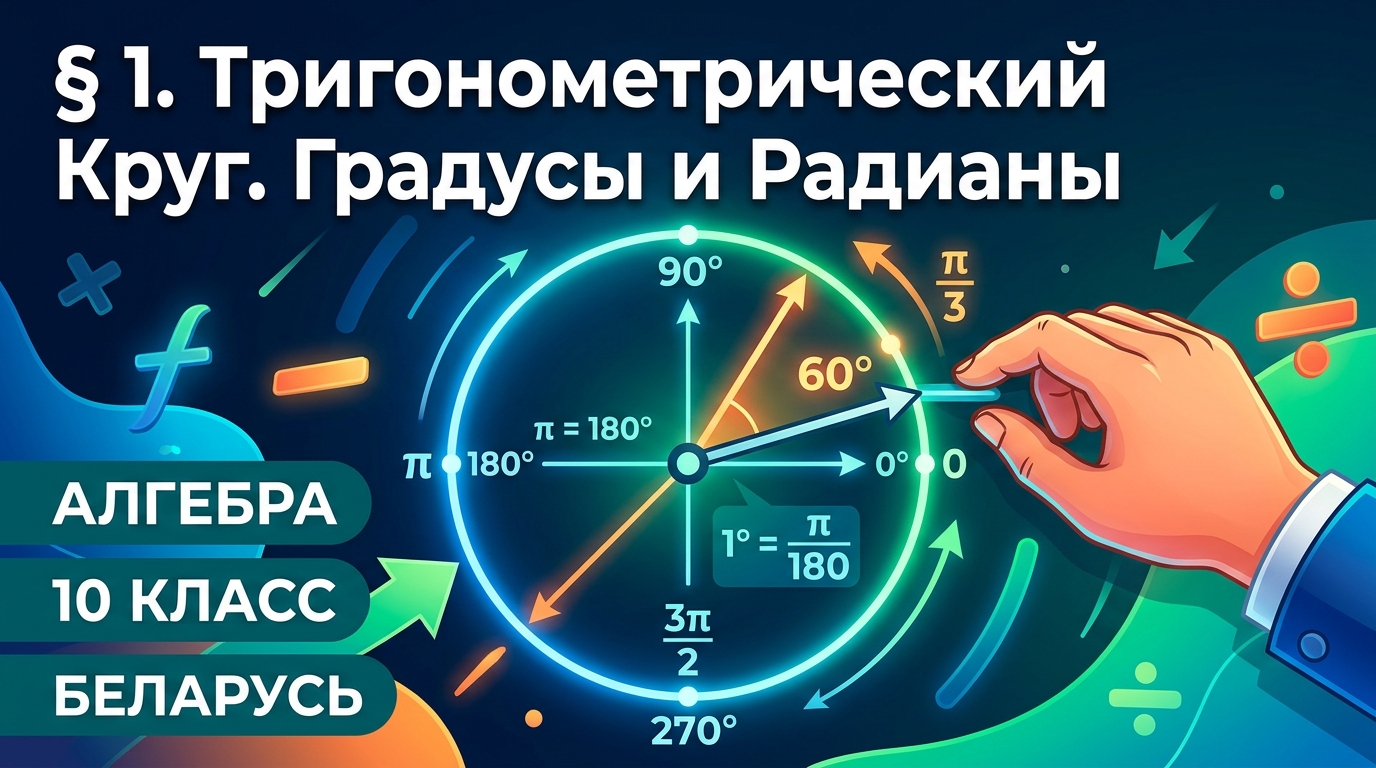 Обложка урока «Единичная окружность» - Алгебра, 10 класс