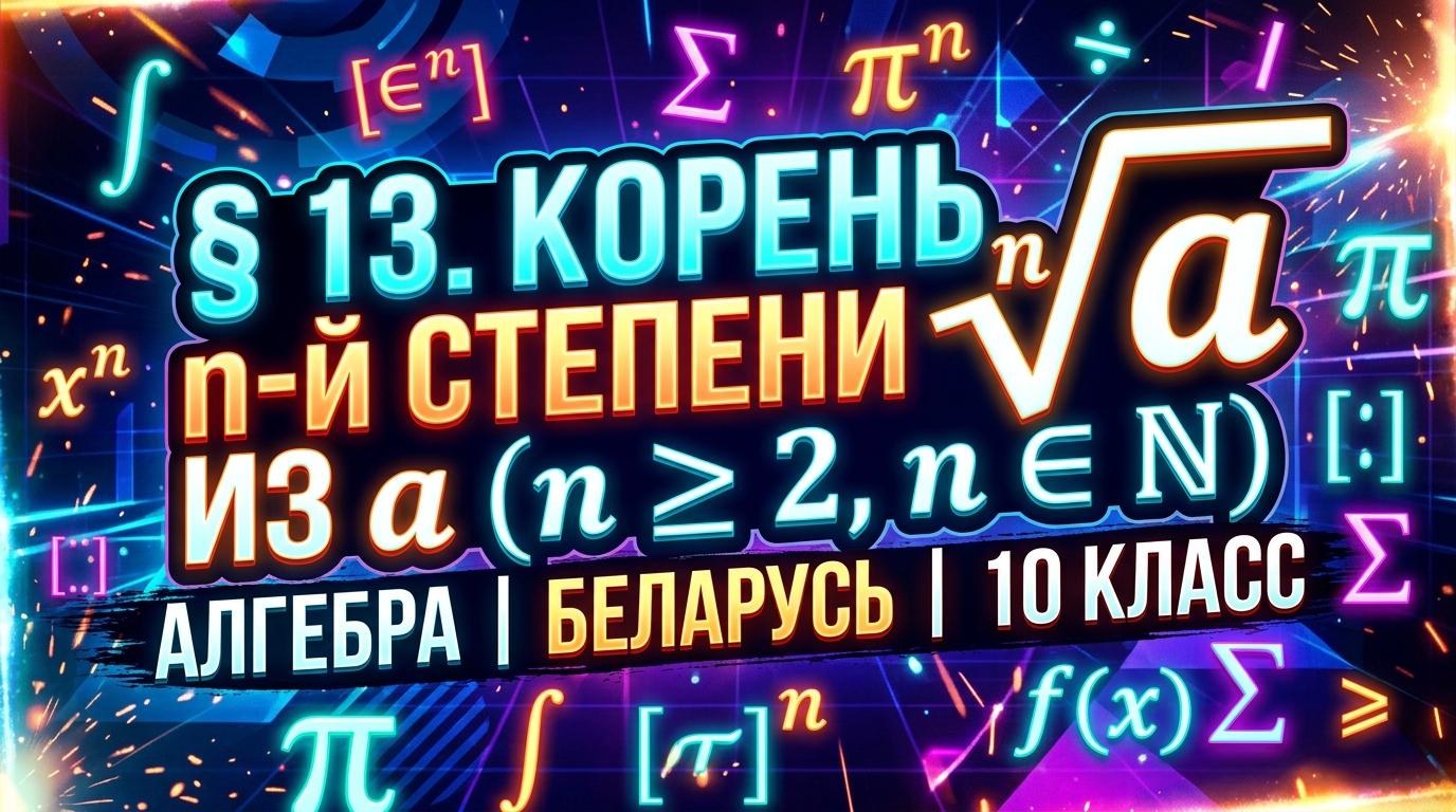 Обложка урока «Корень n-й степени из числа а (n ≥ 2, n ∈ N)» - Алгебра, 10 класс
