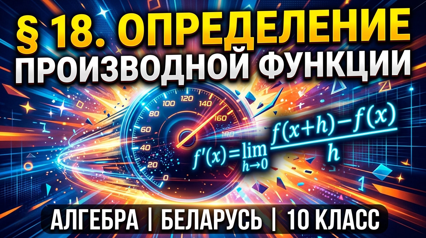 Обложка урока «Определение производной функции» - Алгебра, 10 класс