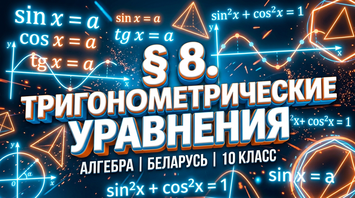 Обложка урока «Тригонометрические уравнения» - Алгебра, 10 класс