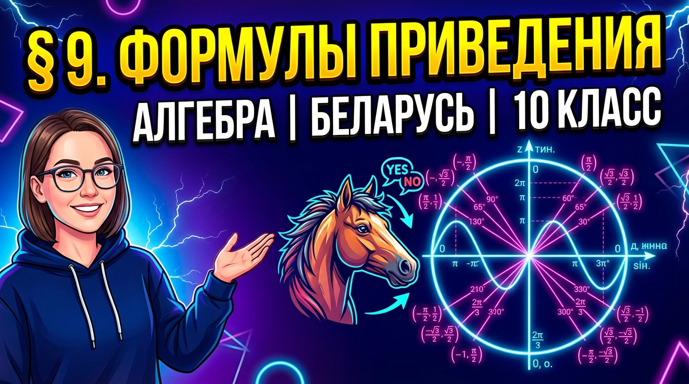Обложка урока «Формулы приведения» - Алгебра, 10 класс