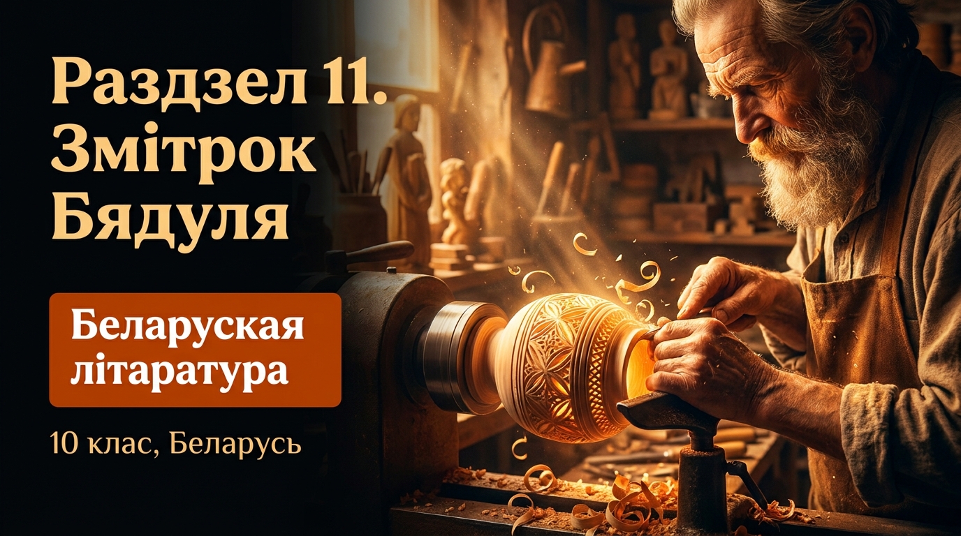 Обложка урока «Змітрок Бядуля» - Беларуская лiтаратура, 10 класс