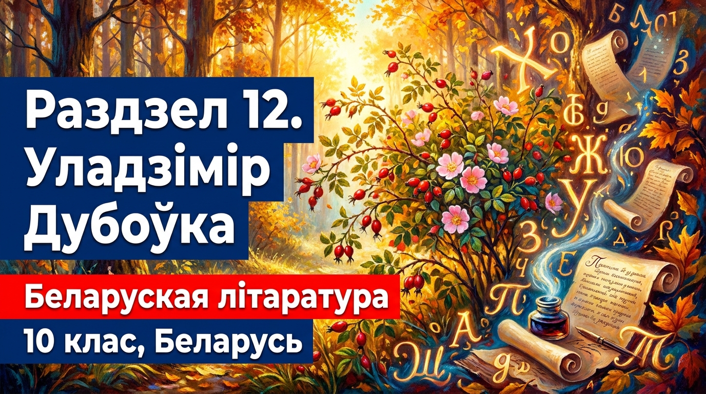 Обложка урока «Уладзімір Дубоўка» - Беларуская лiтаратура, 10 класс