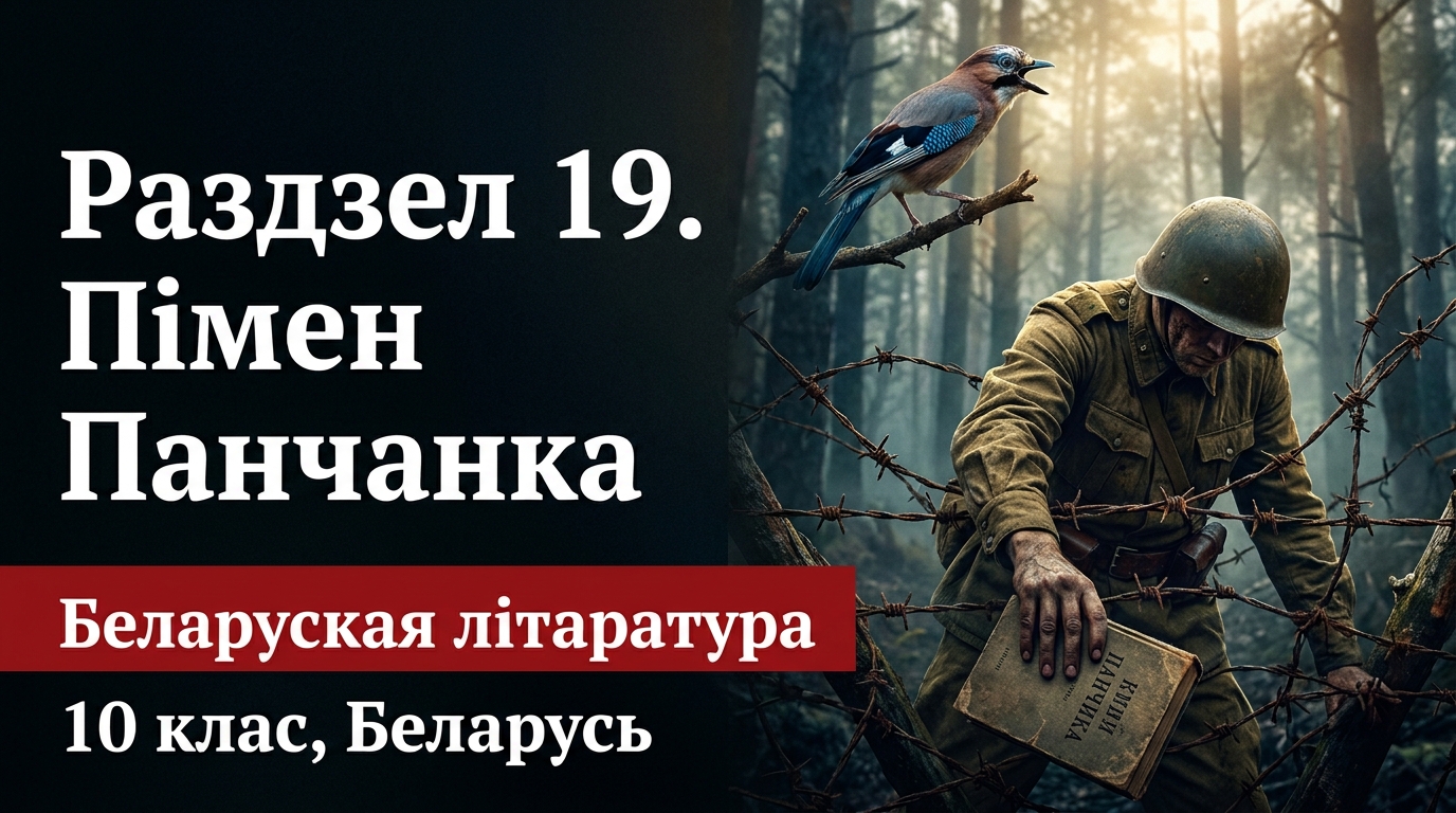 Обложка урока «Пімен Панчанка» - Беларуская лiтаратура, 10 класс