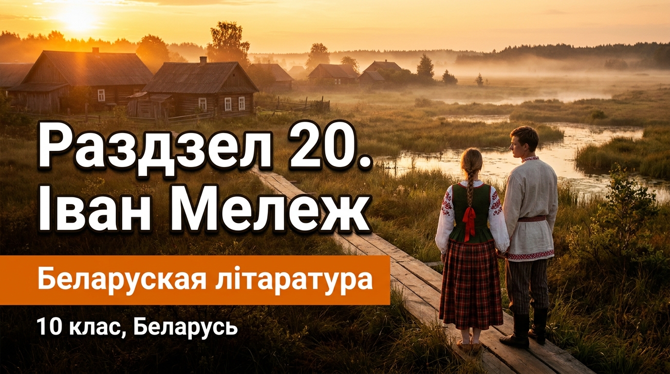 Обложка урока «Іван Мележ» - Беларуская лiтаратура, 10 класс