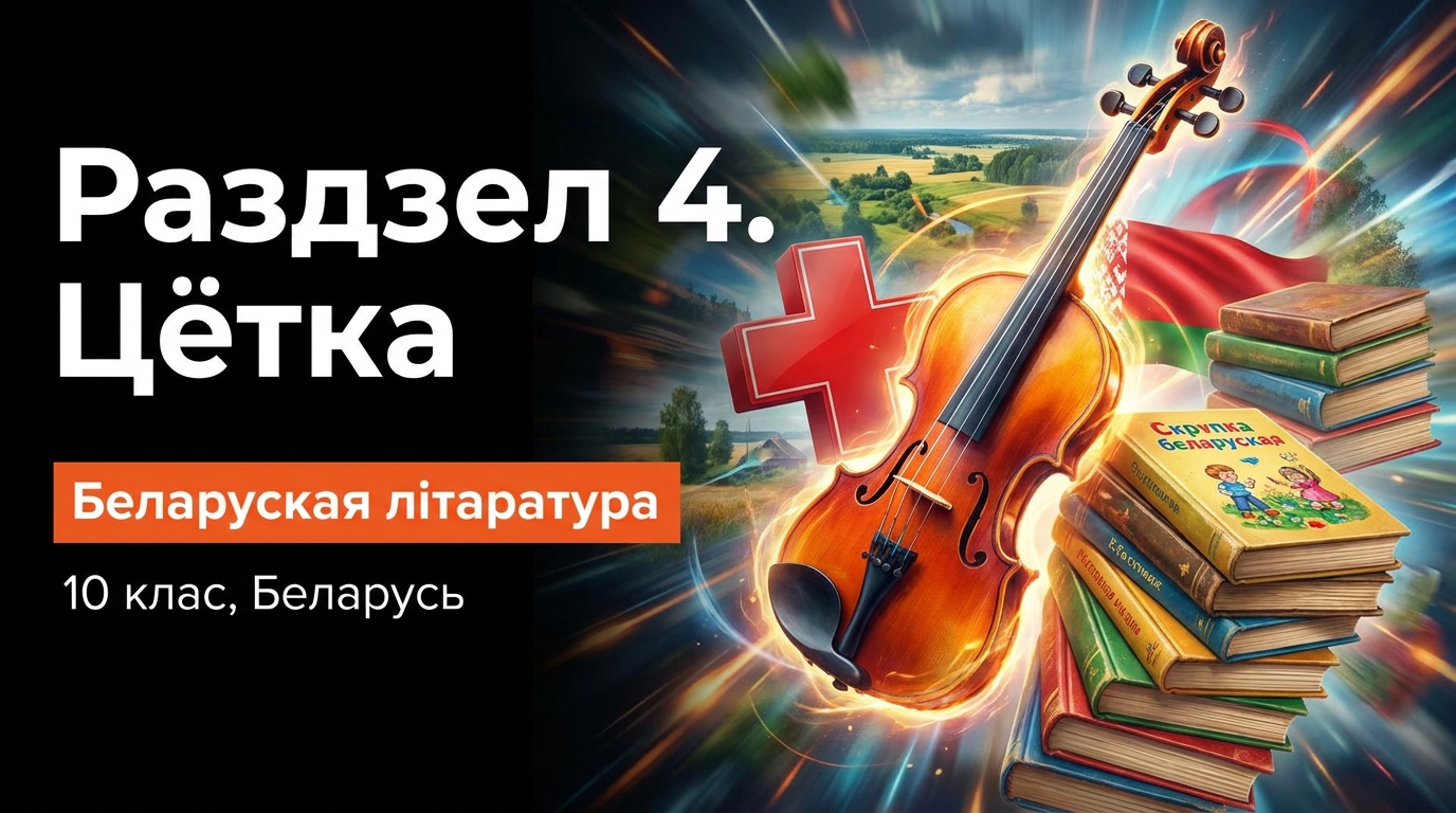 Обложка урока «Цётка» - Беларуская лiтаратура, 10 класс