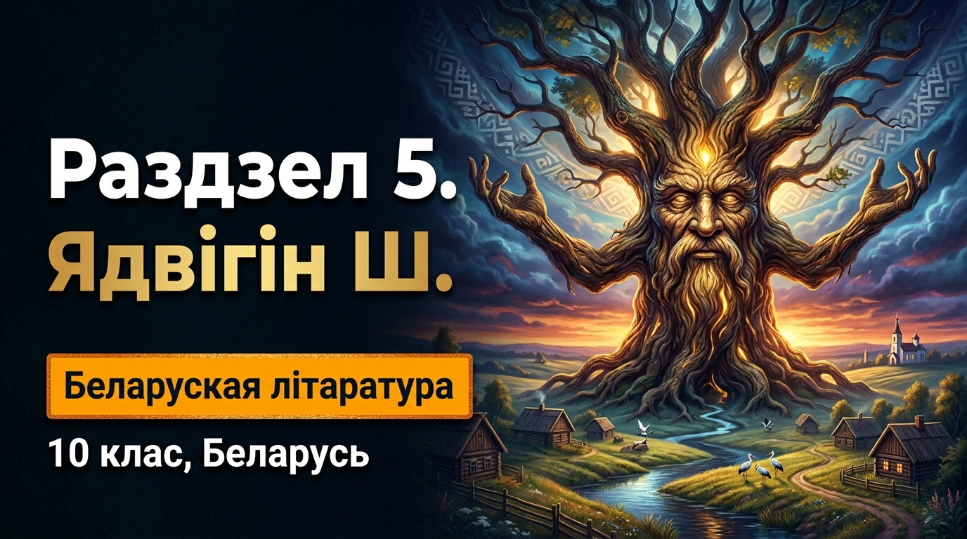 Обложка урока «Ядвігін Ш.» - Беларуская лiтаратура, 10 класс
