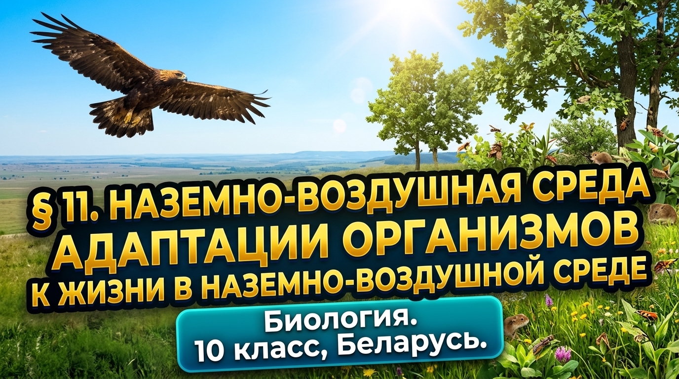 Обложка урока «Наземно-воздушная среда жизни» - Биология, 10 класс