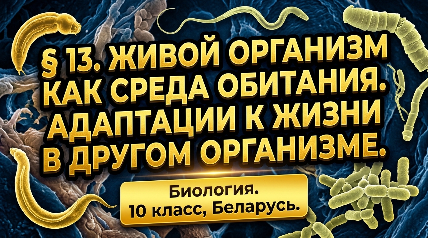 Обложка урока «Живой организм как среда жизни» - Биология, 10 класс
