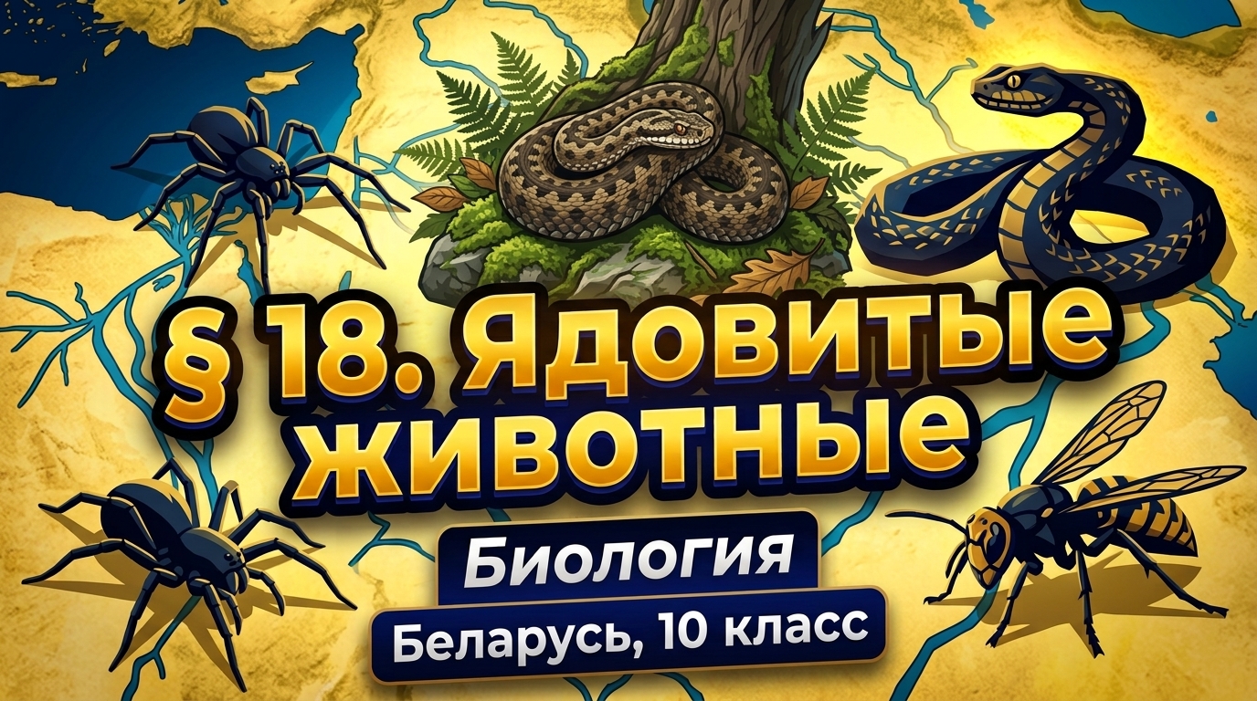 Обложка урока «Ядовитые животные» - Биология, 10 класс