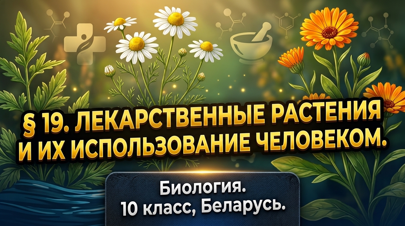 Обложка урока «Лекарственные растения» - Биология, 10 класс