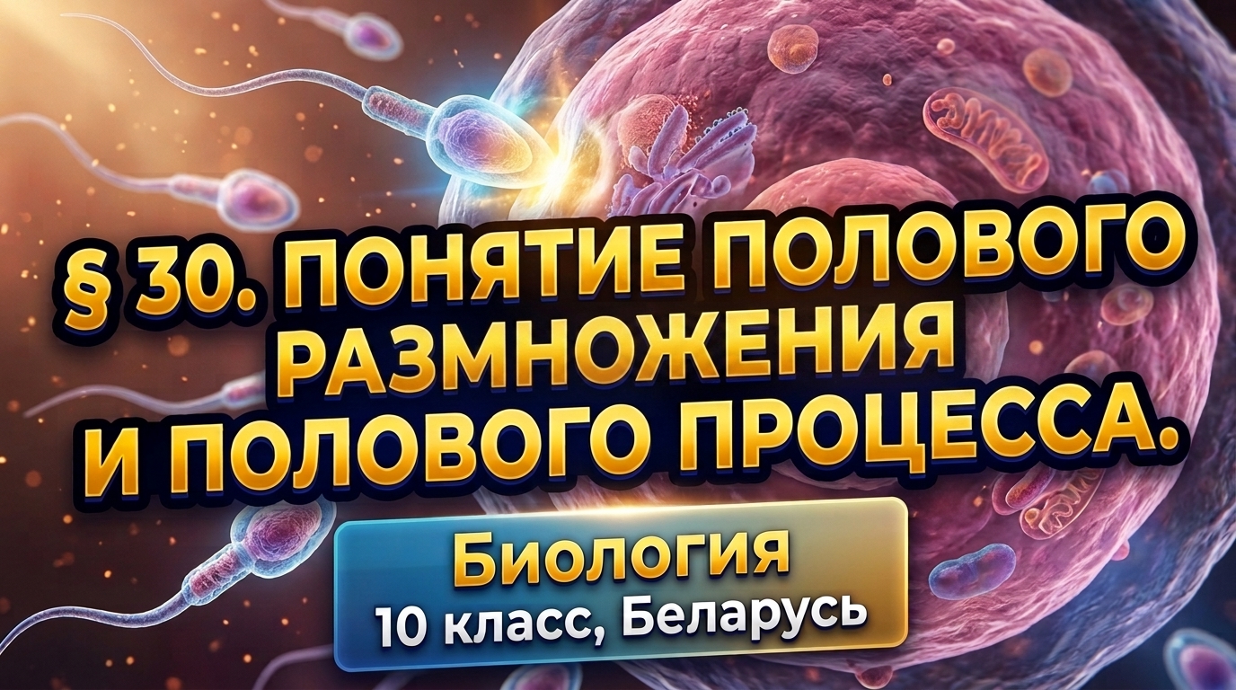 Обложка урока «Понятие полового размножения и полового процесса» - Биология, 10 класс