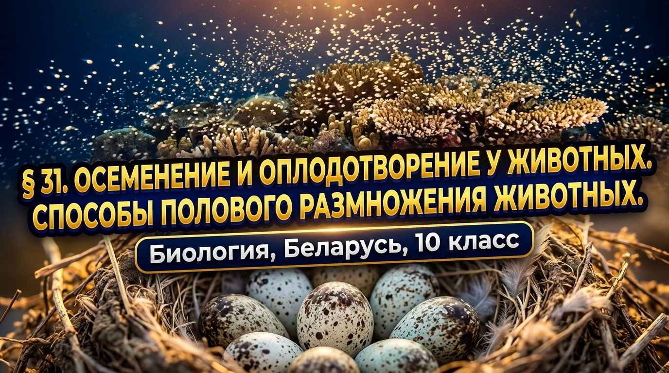 Обложка урока «Осеменение и оплодотворение у животных» - Биология, 10 класс