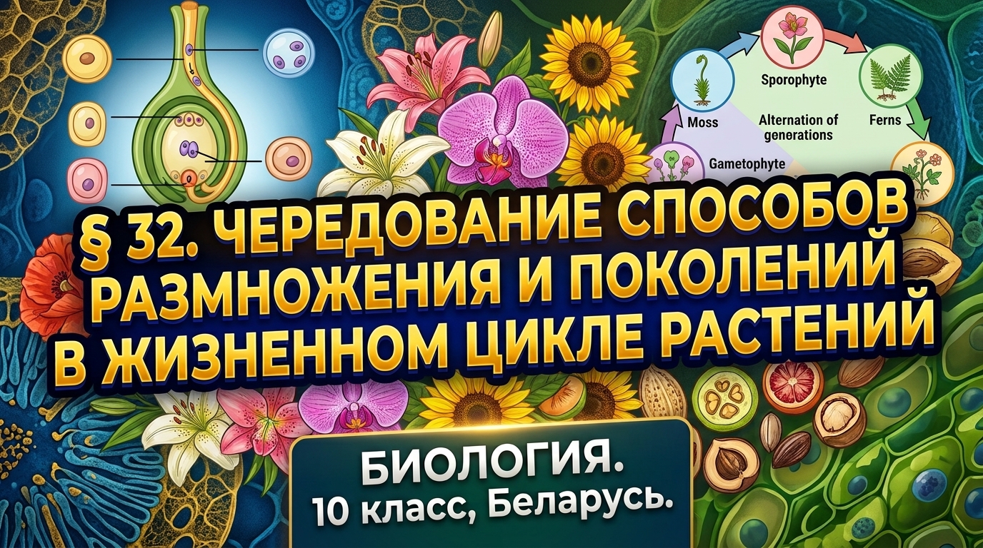 Обложка урока «Чередование способов размножения» - Биология, 10 класс