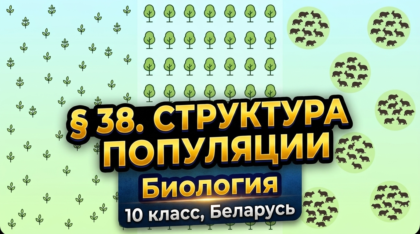 Обложка урока «Структура популяции» - Биология, 10 класс