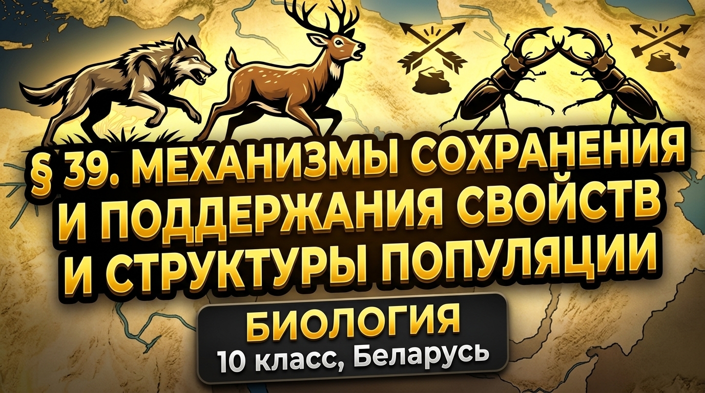 Обложка урока «Механизмы сохранения и поддержания» - Биология, 10 класс