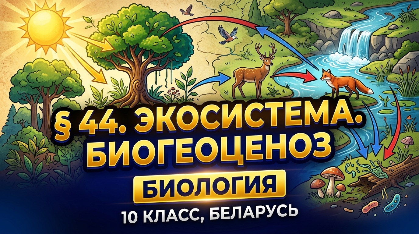 Обложка урока «Экосистема. Биогеоценоз» - Биология, 10 класс