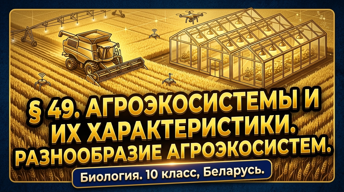 Обложка урока «Агроэкосистемы и их особенности. Разнообразие агроэкосистем» - Биология, 10 класс