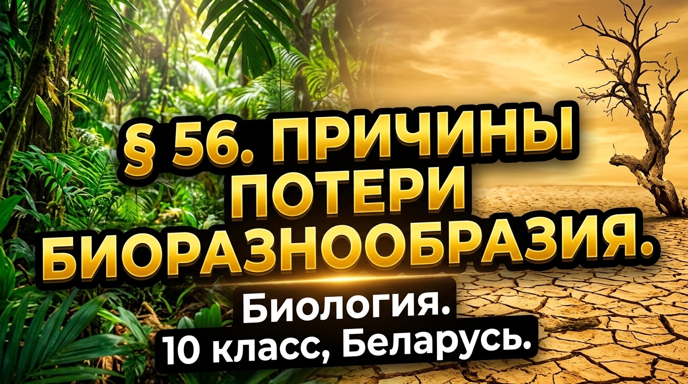 Обложка урока «Причины утраты биологического разнообразия» - Биология, 10 класс