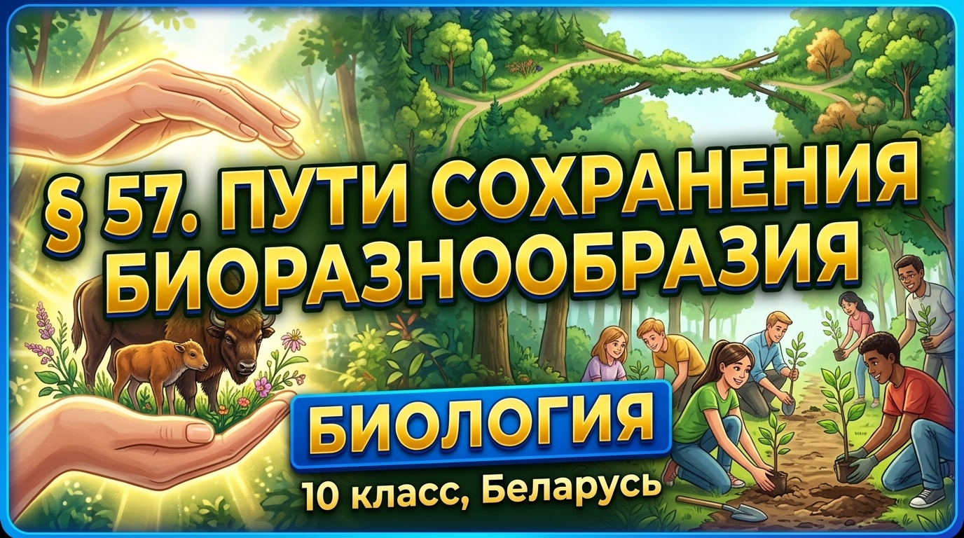 Обложка урока «Пути сохранения биоразнообразия» - Биология, 10 класс