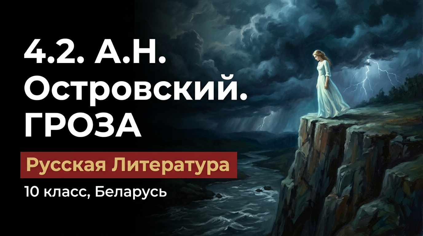 Обложка урока «А. Н. Островский. «Гроза»» - Русская литература, 10 класс