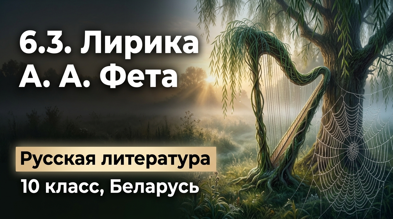 Обложка урока «Лирика А. А. Фета» - Русская литература, 10 класс