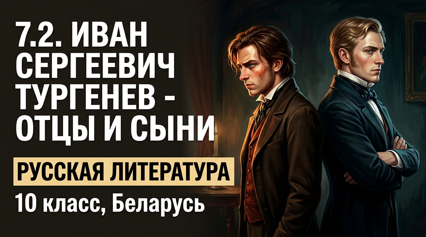 Обложка урока «Иван Сергеевич Тургенев — «Отцы и дети»» - Русская литература, 10 класс